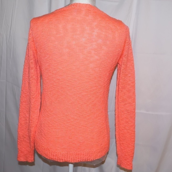 Charlotte Russe Knit Sweater, Size Small Women, Mango/Peach/Sherbet - Picture 6 of 10